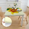 thumbnail image 2 of HAOXIT - Oilcloth Table Cloth - Wipeable Tablecloths for Picnic - Non-Fading Square Table Cover with Better Than Flannel Backing - Crysanthemums ( Rectangle) 46*46, 2 of 7