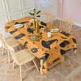 thumbnail image 2 of Witch Hat Halloween Pattern Rectangle Tablecloth 60"x120",Waterproof Polyester Rectangle Table Cloth, Wipeable Spillproof Polyester Tablecloth for Dining, Camping, Indoor and Outdoor, 2 of 6