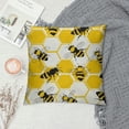 thumbnail image 2 of Leisuo Cute Bee Body Pillow Cover Pillowcases,Honeycomb Funny Body Pillow Case with Zipper Closure, Breathable Microfiber Pillowcase for Hair and Skin White, 2 of 5