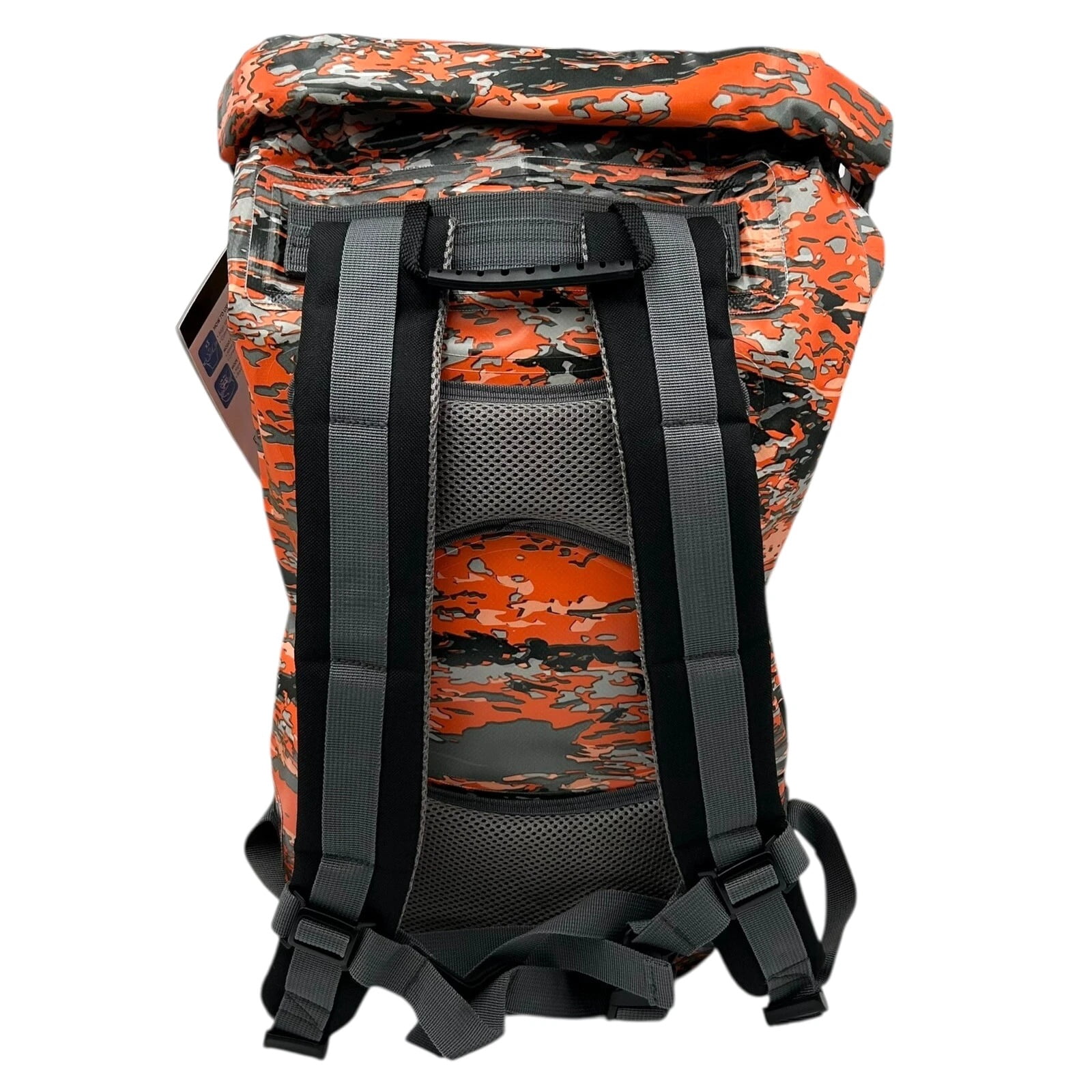 GECOBRANDS Hydroner 20L Camo Dry Bag Waterproof Backpack Orange-Gray Roll Top