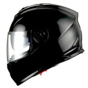 1Storm Motorcycle Full Face Helmet Street Bike Dual Visor/Sun Shield HJAH15 Glossy Black