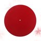 thumbnail image 2 of 1L105 Placa giratoria Plato Alfombrilla audiófila Reproductores de discos de vinilo LP antiestáticos Reproductores de discos de vinilo antivibraciones Diámetro de tapete de lana 300 mm (Rojo), 2 of 7