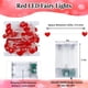 thumbnail image 4 of Cronómetro String Lights EXF de 3 m con forma de corazón rojo que funciona con pilas, 4 of 7