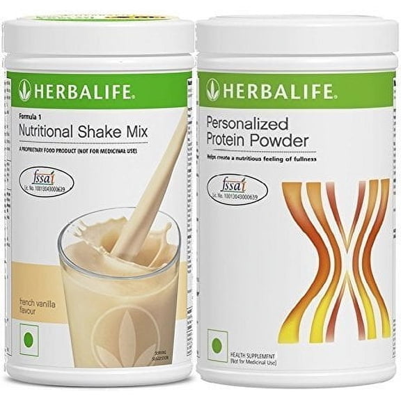 Herblife Nutrition Shake Mix - French Vanilla With Personalized Protein Powder 400g For Weight Management - Free Shipping Included