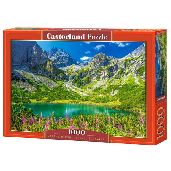 1000 Piece Jigsaw Puzzle, Zelene Pleso, Tatras, Slovakia, Mountains landscape, Nature puzzles, Adult Puzzle, Castorland C-105267-2