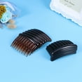 thumbnail image 3 of 12pcs 17 dientes de plástico pinza de pelo peinados Vintage peinados laterales peines 8x5cm (6pcs café oscuro + 6pcs negro), 3 of 5