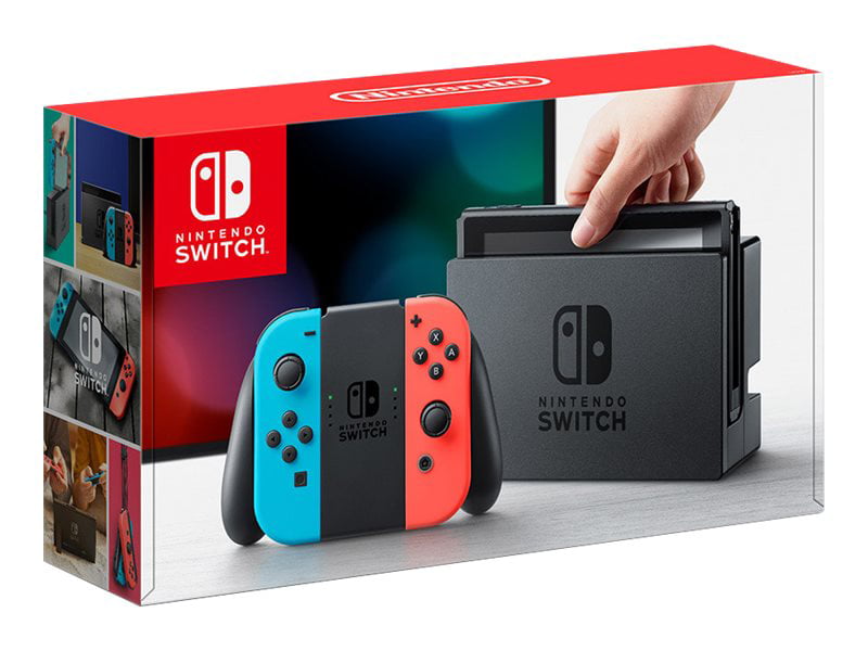 Nintendo Switch with Neon Blue and Neon Red Joy‑Con (REGION FREE 