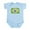 Sky Blue, variant on CafePress - Textual Brasil Infant Bodysuit - Baby Light Bodysuit, Size Newborn - 24 Months