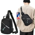 thumbnail image 1 of Sling Bag For Men Women Shoulder Backpack Chest Bags Crossbody Daypack With Earphone Hole For Hiking Camping Outdoor Trip, 1 of 6