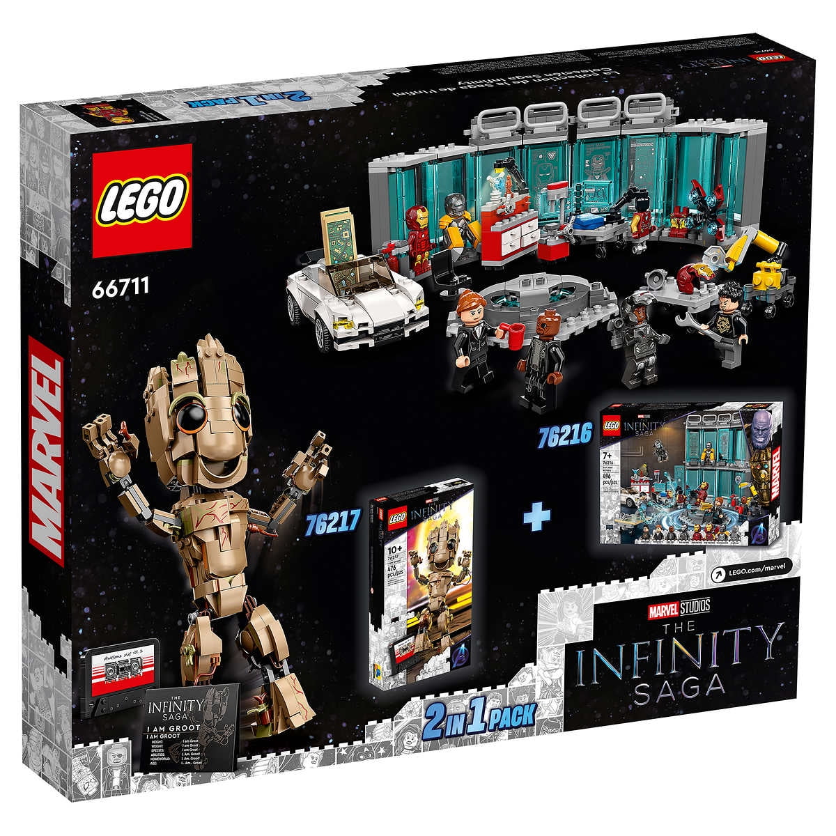 LEGO The Infinity Saga: Marvel Baby Groot & Iron Man Co-Pack - 2 in 1