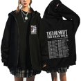 thumbnail image 2 of Sudadera con capucha con cremallera de la cantante Taylor, chaqueta con capucha informal de gran tamaño, ropa de calle de Hip Hop, abrigo con cremallera, estampado de Tour The Eras, 2 of 4