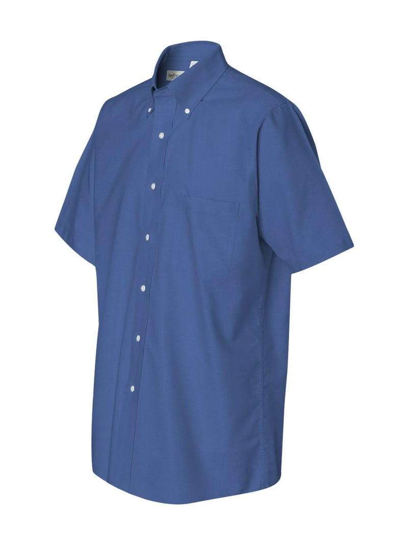 van heusen mens dress shirts short sleeve Originals Pattern Short Sleeve Shirt Small / Brilliant White