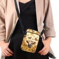 thumbnail image 4 of HELLHERO Highland Cow Messenger Bag for Unisex, 4.33"x1.97"x7.09" Women Shoulder Bag, Adult with Double Zipper, 4 of 7