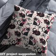 thumbnail image 2 of Castle Fairy Cartoon Black Cat Fabric by the Yard 3 Yards,Kawaii Bow Sewing Fabric,Festival Halloween Fabric for Sewing,Breathable Home Decor, 2 of 6