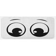 thumbnail image 1 of Eye Kitchen Mat, Surprised Look a Cartoon Character Eyes Amazed and Startled Design, Plush Decorative Kitchen Mat with Non Slip Backing, 47" X 19", White and Black, by Ambesonne, 1 of 1