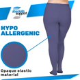 thumbnail image 6 of Absolute Support Women's Opaque Compression Pantyhose 20-30mmHg Purple, X-Large, 6 of 9