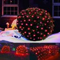 thumbnail image 1 of YOPTOP LED Christmas Net Lights Outdoor Decorations for Bushes 96 LED 5ftx5ft Connectable Green Wire Net Christmas Lights for Outdoor Yard Mesh Shrub Tree Holiday Decor,red,5ftx5ft, 1 of 7