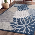 thumbnail image 5 of Beverly Rug Outdoor / Indoor Area Rugs Patio Porch Garden Carpet Blue / Beige 4'x6', 5 of 9