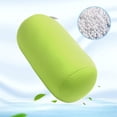 thumbnail image 3 of Microbead Bolster Squishy,Orthopedic Round Cylinder Neck Support Roll Pillow Memory Foam Reduce Back Pain- Green - 7" x 12", 3 of 15