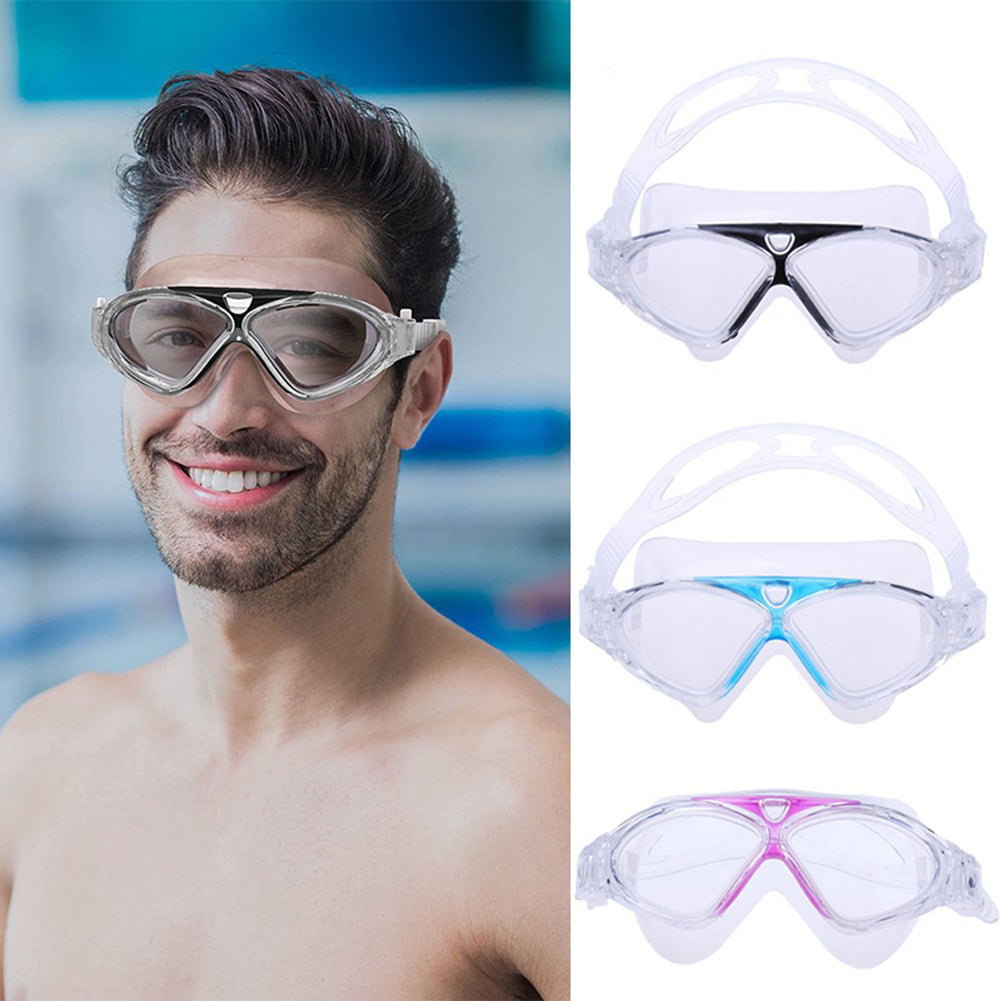 Swimming Goggles Anti Fog UV Eye Protection Glasses Adjustable For Adult Kids UK 