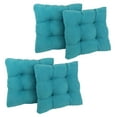 thumbnail image 3 of 19-inch Squared Microsuede Tufted Dining Chair Cushion (Set of Four) - Mojito Lime, 3 of 5
