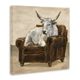 thumbnail image 2 of Stupell Industries Eclectic White Cattle in Brown Chair Canvas Art, 24 x 24, by Ethan Harper, 2 of 7