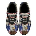 thumbnail image 2 of God Bless America Patriotic Eagle Independence Day Shoes Sneakers for Women Men Black Size 10.5, 2 of 7