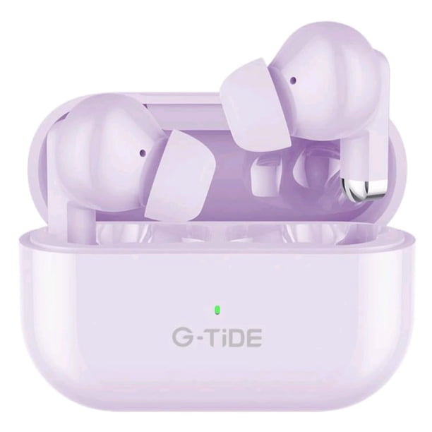 Audífonos Bluetooth Cancelación de Ruido Sport 30mAh + estuche 300mAh IPX4 G-TIDE L22 Purpura