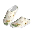 thumbnail image 2 of KLL Flowers And Hens Pattern Adult Unisex Cozy Slippers,Fuzzy Slip-on Slippers TPR Sole Slippers Comfort Plush Home Footwear for Indoor & Outdoor-13, 2 of 7