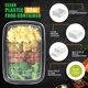 thumbnail image 2 of Recipiente de almacenamiento de alimentos WUHUIXOZ, 950 ml, paquete de 50 unidades con tapas, 2 of 7