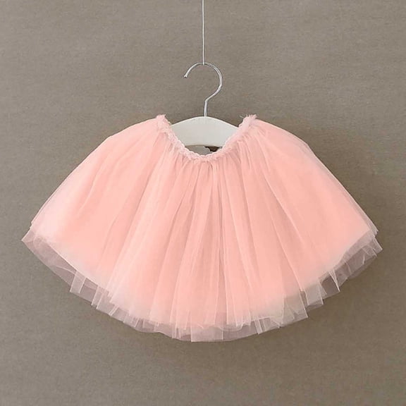 Tutu Dresses for Toddler Girls Pink Skirt Tulle Fluffy Ballet Tutu Skirt Pageant Skirt for Girls Dress up Clothes for Girls 6-12M Mardi Gras Costumes for Girl