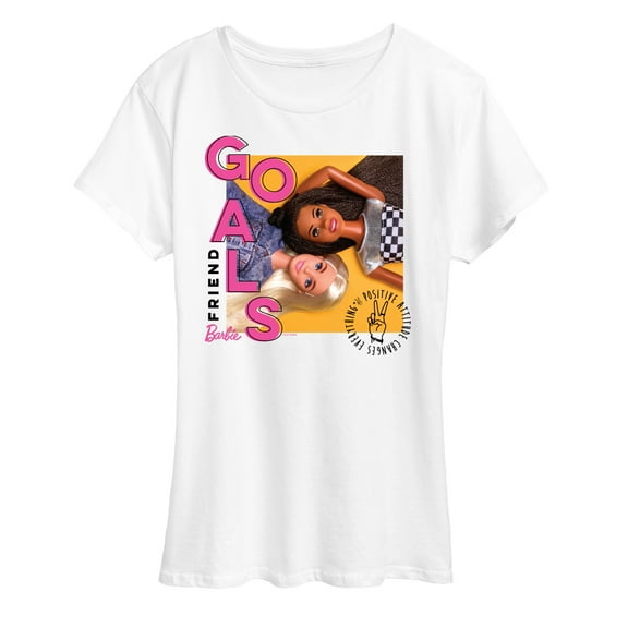 Barbie - Friend Goals - Positive Attitude Changes Everythiing - Women's Short Sleeve Graphic T-Shirt