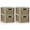 Tan 2-Drawer, variant on Costway 1 PCS 2-Drawer Cabinet with Wicker Patterns, Handles for Bedroom, Bathroom Tan