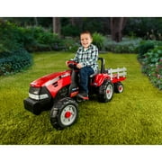 Peg Perego Case IH جرار وجرافة دواسة مقطورة