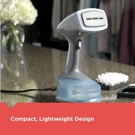 Black+Decker - Advanced Handheld Garment Steamer - Gray/Blue