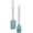 Teal, variant on 1Pack Silicone Basting Brush and Spoon Spatula Set with BPA Free Construction, Transparent Plastic Handles for Baking, Mixing, Stirring, Glazing and Everyday Kitchen Use, Pink