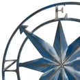 thumbnail image 6 of Zeckos Blue Metal Compass Rose Nautical Hanging Wall Décor 20 inch, 6 of 8