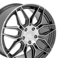thumbnail image 5 of OE Wheels CV03C 19 Inch Rim Fits Corvette C8 Z06 Style 5x120.65 19x10 Gloss Gunmetal Machined - Hollander 95580 (1), 5 of 5