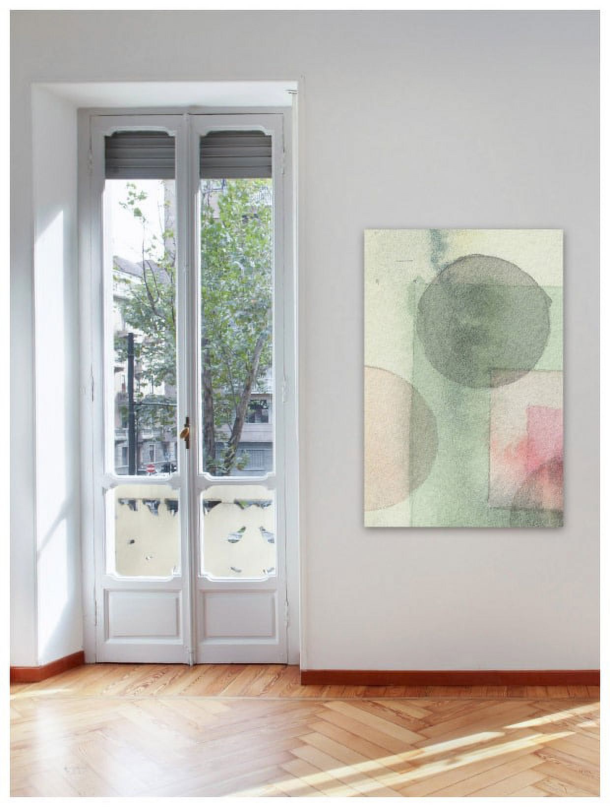 "Shapes Decide" Painting Print on Wrapped Canvas
