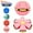 Pink, variant on 1PCS,Magic Bouncing Ball, Bouncy Balls, Magical Flying Saucer with 6 LED Light, Family and Pet Interactive Toys, Safe & Durable Dual Form Freely Switchable for Indoor & Outdoor Use.,Pink