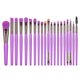 thumbnail image 1 of Heytea Paquete de 20 piezas cosméticas sombra de ojos esponja delineador de ojos cejas labio nariz base polvo maquillaje cepillos conjuntos (púrpura fluorescente), 1 of 2