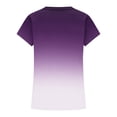 thumbnail image 4 of CQONEPT Girls Short Sleeved Shirts Color Block Crewneck Tunic Tops Summer Fashion Soft Basics Top Tee Dark Blue 4 Years, 4 of 5