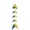 Yellow & Blue, variant on In the Breeze 7022 — Yellow & Blue Resin Fish Hanging Mobile — Colorful Hanging Suncatcher Decoration