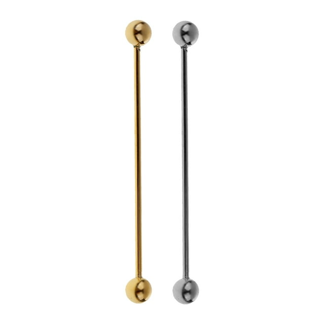 2pcs Collection de Bijoux pour Hommes Épingle Collier Haltères