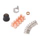 thumbnail image 5 of Kit De Cubierta De Electrodo De Boquilla De Cortador De Plasma, Juego De 23 Piezas De Consumibles De Cortador De Plasma Compactos De Latón Resistente Para Reemplazo, 5 of 7