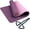 Pink/Dark Purple, variant on 1/3 Inch (8mm) Extra Thick Exercise Workout Yoga Mat with Carrying Strap