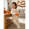 thumbnail image 6 of Loicainy Baby Toddler Boy Girl Halloween Outfits 6 12 18 24 Months 2T 3T 4T Ghost Print Crew Neck Sweatshirt and Pants Clothes Set, 6 of 9
