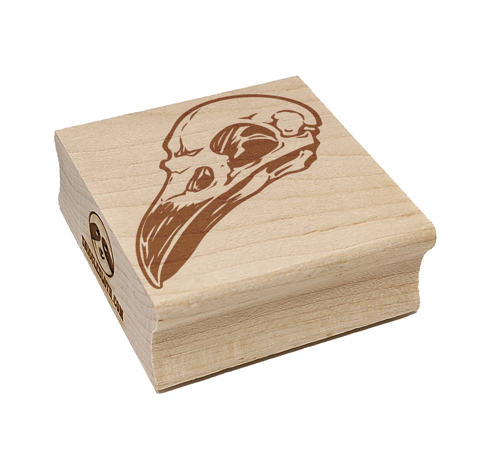 Crow Raven Bird Skull Square Rubber Stamp Stamping Scrapbooking Crafting -  Large 2.75in - Walmart.com