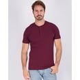 thumbnail image 5 of Real Essentials 3 Pack: Men's Cotton Short & Long Sleeve Henley T-Shirt Performance Activewear (Available in Big & Tall), 5 of 6