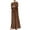 Brown, variant on Maxi Dress for Women Retro Vintage Floor Length Lantern Long Sleeve Kaftan Dress Solid Robe Elegant A Line Swing Dress Ladies Autumn Dresses UK Size 8-14